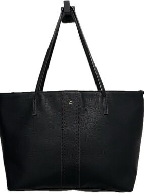 Liz Claiborne Large Black Pebbled Tote Bag — Like New!